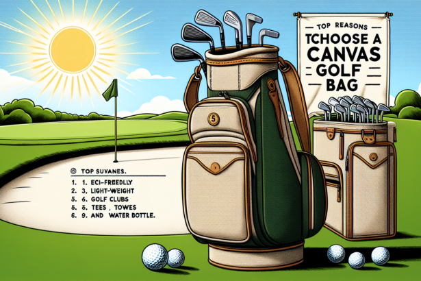 Top Reasons to Choose a Canvas Golf Bag for Your Next Game